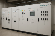 Painéis elétricos e subestação BT/MT em ambiente industrial